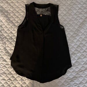BSB Black Sleeveless Lace Detail Top – Size XS